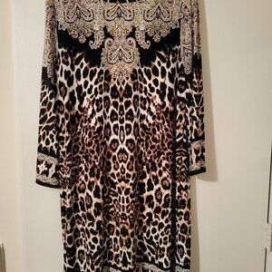 RUBY RD. Animal Print Dress Size (L)
